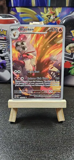 Blaziken 192/182 NM / Mint Full Art Holo Destined Rivals Pokemon TCG Card - Image 1