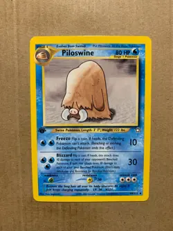 1st Edition Piloswine 44/111 Neo Genesis - Uncommon Pokemon Card - NM/Mint - Image 1