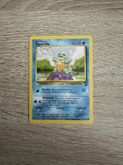 Pokemon Cards Squirtle Base Set 2 with Bonus Gift - Image 1