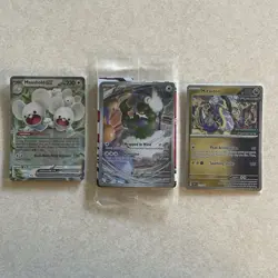 Pokemon 3 Card Sealed Lot Maushold ex, Tornadus, Miraidon stamped, all Sealed! - Image 1