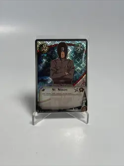 2002 Naruto CCG Rare Diamond FOIL St. Simon 190 LP card - Image 1