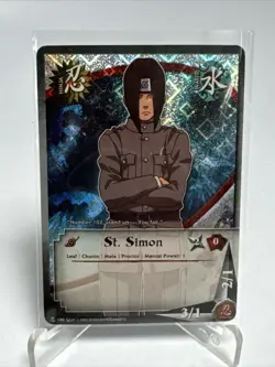2002 Naruto CCG Rare Diamond FOIL St. Simon 190 LP card - Image 2