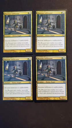 MTG Magic **JHESSIAN INFILTRATOR (x4)** Shards of Alara, Playset, English, LP - Image 1