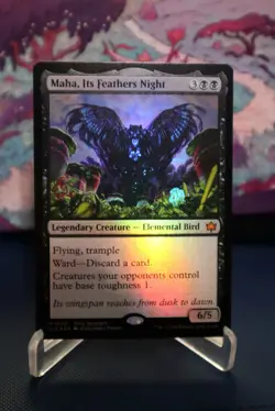 Maha, Its Feathers Night Bloomburrow Foil MTG - Image 1