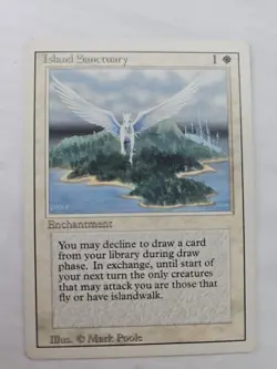 UNLIMITED Island Sanctuary - Magic The Gathering MTG - Vintage English - Image 1