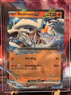 Reshiram EX 30/159 Holo Rare Pokemon Card – SV09 Journey Together NM - Image 1