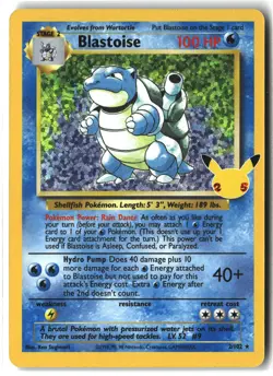 Blastoise ⭐ 2/102 Holo Celebrations: Classic Collection Pokemon NM - Image 1