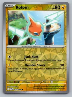Pokemon TCG SV01: Scarlet & Violet Base Set Rotom 070/198 Reverse Holo - Image 1