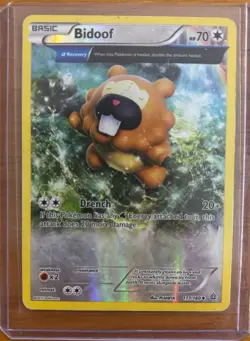Bidoof 117/160 Uncommon - Pokemon TCG XY: Primal Clash - Reverse Holo (LP) - Image 1
