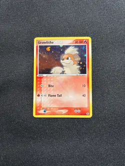 2004 Pokemon EX Fire Red & Leaf Green Growlithe-Reverse Foil #64/112 - Image 1