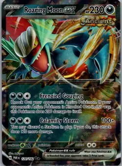 Roaring Moon ex 124/182 Double Rare Paradox Rift Pokemon Near Mint - Image 1