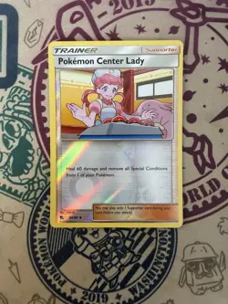 Pokemon Reverse Holo Pokemon Center Lady Hidden Fates 64/68 - Image 3