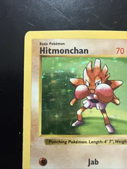 Pokemon TCG Hitmonchan 7/102 Unlimited Holo Rare Base Set - Image 2