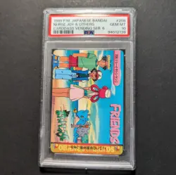Nurse Joy Lapras Pokemon Carddass Bandai Anime Collection PSA 10 #208 - Image 1