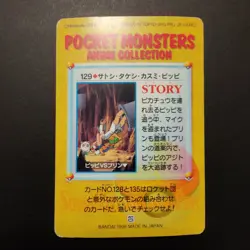 Pokemon Jigglypuff Carddass Bandai Anime Collection #129 1998 Japanese EX/NM - Image 2