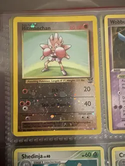 Pokemon TCG Hitmonchan WoTC Best of Game Promo #2 Reverse Holo LP - Image 1