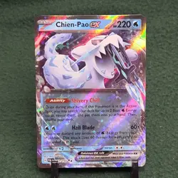 2023 Pokemon Chien-Pao ex Scarlet & Violet Paldea Evolved 061/193 - Image 1