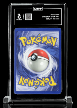 Bulbasaur 1999 WOTC Pokemon Base Set 44/102 TAG 5 Excellent - Looks Nice! - Image 3