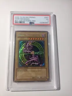 Yu-Gi-Oh! 2002 Promo BPT-Collector's Tins BPT-001 Dark Magician PSA 3 - Image 1