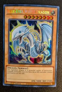 Blue-Eyes White Dragon - MP22-EN266 - Prismatic Secret Rare - 1st Edition NM Yug - Image 1