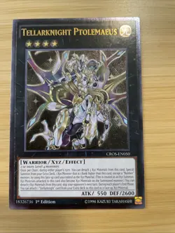 YUGIOH TELLARKNIGHT PTOLEMAEUS CROS-EN050 1ST ULTIMATE NM - Image 1