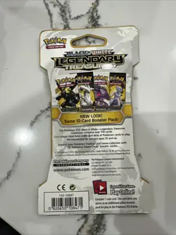 Pokemon Legendary Treasures Black & White - Sealed Sleeved Booster Pack - Image 2