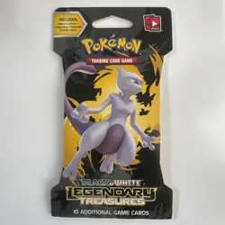 Pokemon Black And White Legendary Treasures Sleeved Pack Mewtwo Art 2013 - Image 3