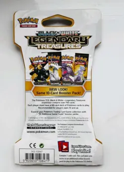 Brand New Pokemon Black & White Legendary Treasures Sleeved Booster Pack - Image 2