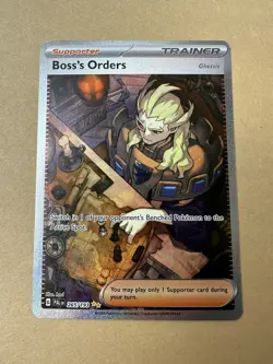 Pokemon : TCG Boss's Orders 265/193 SIR, Paldea Evolved Sv02, NM Condition - Image 1