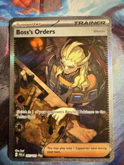 Pokemon TCG Boss's Orders 265/193 SIR, Paldea Evolved Sv02, NM Condition - Image 1