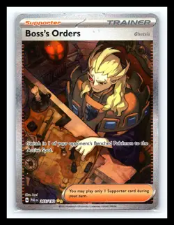 💥 Boss's Orders 265/193 Paldea Evolved 2023 SIR Holo Rare Pokemon Card TCG - Image 1