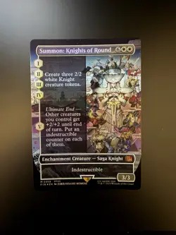 MTG Final Fantasy English Summon: Knights of Round Borderless 0359 Foil - Image 1