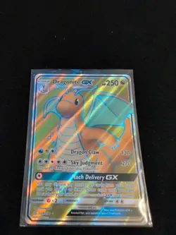 Pokemon TCG Dragonite GX Full Art Ultra Rare Holo Card Unified Minds 229/236 - Image 1