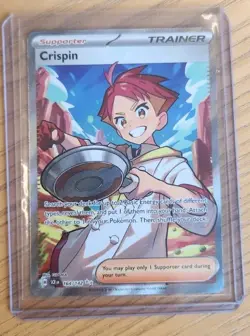 Crispin 164/142 Stellar Crown Full Art Ultra Rare Holo Pokemon Card NM - Image 1
