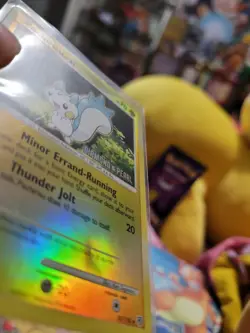 Pokemon TCG card Pachirisu 35/130 Diamond & Pearl reverse holo 2007 STAMPED LP - Image 2