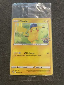 Pokemon/Pokemon GO Prerelease Pikachu Holo Foil Promo Card #028/078 Sealed - Image 1