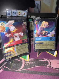 Disney Lorcana Magical Places Rapunzel Donald Duck EPCOT Promo Cards - Image 2