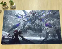 Mirrorjade The Iceblade Dragon YuGiOh Duel Mat TCG CCG Trading Card Playmat - Image 1