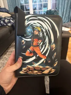 Binder with Naruto and demon slayer cards Good cards in both sets we take offers - Image 1