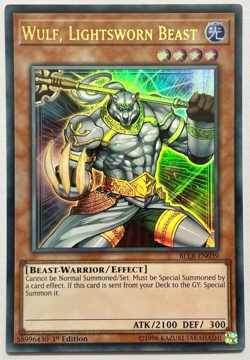 BLLR-EN039 Wulf, Lightsworn Beast - Ultra Rare 1st Edition Near Mint YuGiOh Card - Image 1
