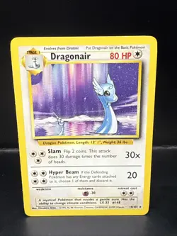 Pokemon TCG WOTC Base Set Dragonair 18/102 Non Holo Rare Unlimited A - Image 2