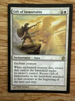 MTG Magic the Gathering Gift of Immortality (14/260) Theros LP - Image 1