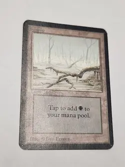 Swamp (A) Alpha HP MTG Magic (Warped) - Image 1