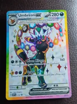 Pokemon Umbreon ex SVP176 Full Art Promo Holo EX 280 HP Scarlet & Violet Card - Image 1