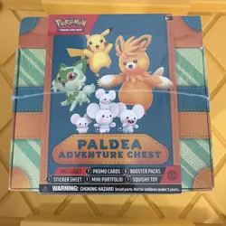 Pokemon TCG: Paldea Adventure Chest Box Brand New Factory Sealed. Pikachu promo - Image 1