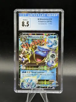 2016 Pokemon Generations M Blastoise EX Holo 18/83 CGC 8.5 - Image 1