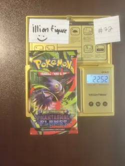 VERY HEAVY! BIG HITUUU 22.52g Phantasmal Flames Pokemon TCG Booster (SEALED) - Image 1