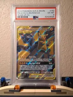Pokemon Pikachu & Zekrom GX # 162 Team Up PSA 6 - Image 2