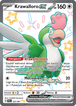 Pokemon Krawalloro ex Shiny Paldeas Schicksale 223/091 - Image 1