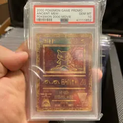 2000 POKEMON GAME MOVIE POKEMON 2000 MOVIE ANCIENT MEW PSA 10 GEM MINT - Image 1